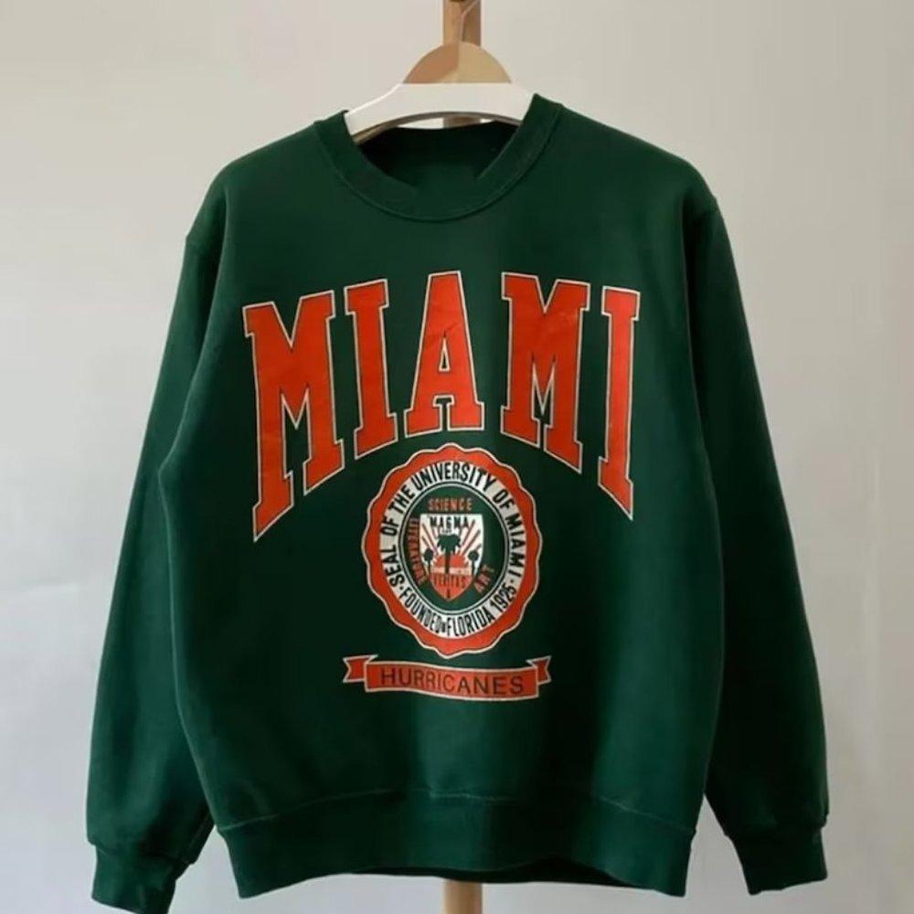 90S University Of Miami Hurricanes University Of Miami Shirt 90S